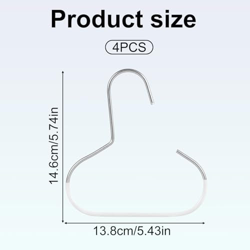 Durable Hat Organizer Hanger - 4pcs Anti-Slip Baseball Cap Storage