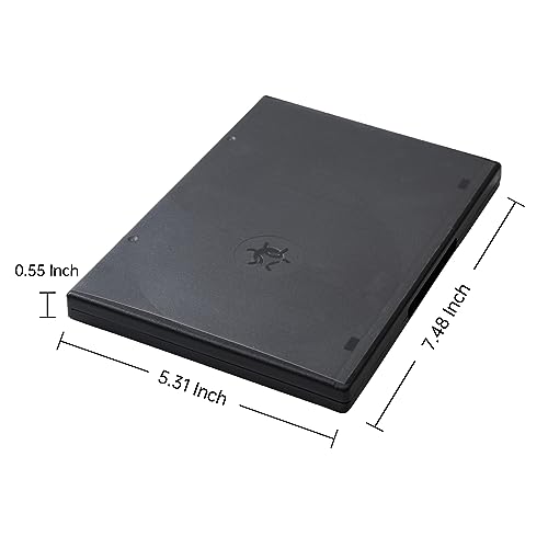 Progo 6-Disc DVD Case - 14mm Standard Size Storage Holder (5 Pack)