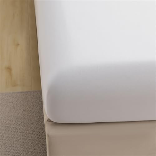 JUWENIN Queen Fitted Sheet - Ultra Soft Brushed Microfiber, Deep Pocket