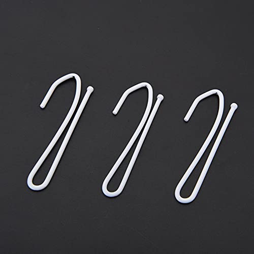 Ailejia Metal Curtain Hooks - 60 Pcs Long S-Prong Drapery Hooks