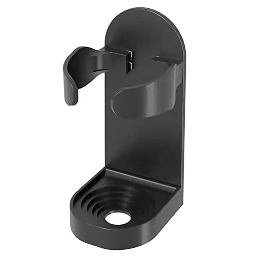 Wall-Mounted Razor Holder for Electric & Manual Razors, Black