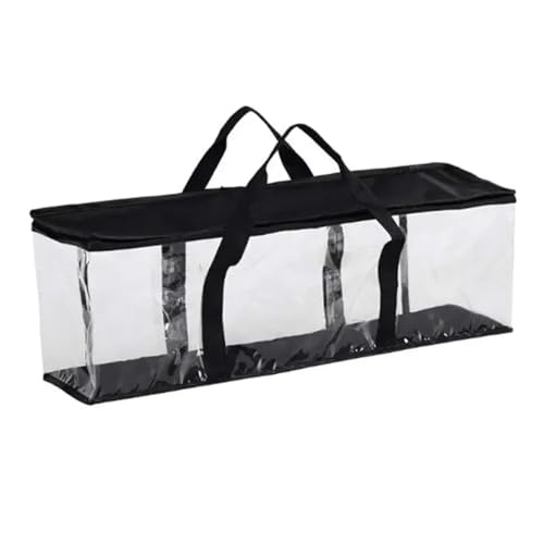 DraCra Large DVD Storage Bag - Clear Media Organizer for 40 CDs