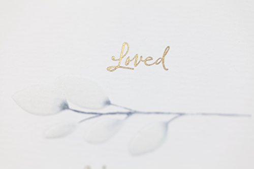Hallmark Sympathy Card - Loved, Honored, Remembered, 5x7.2