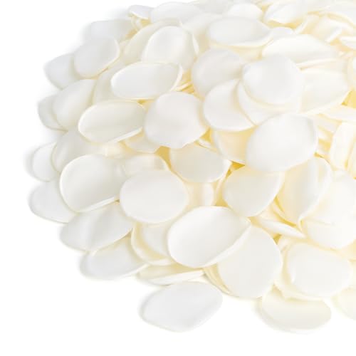 400 Pcs White Silk Rose Petals - Real Touch Artificial Flower Decor