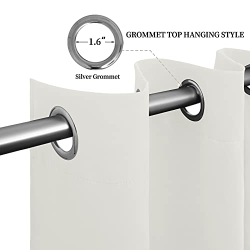 Easy-Going Ivory Blackout Curtains, 52" x 108" (Pack of 2) - Thermal Insulated & Noise Reduction