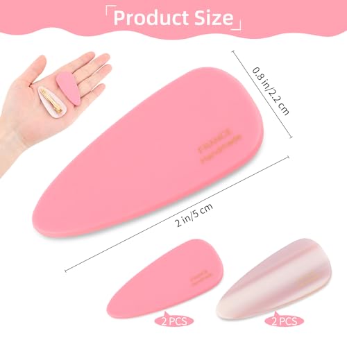Pink Acetate Duck Bill Hair Clips 4-Piece Set for Women