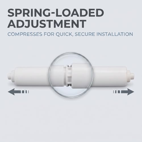 Galepromot Universal Toilet Paper Holder Replacement Roller - Durable Spring-Loaded Plastic Spindle