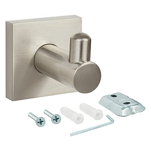 NUK3Y Senna Satin Nickel Modern Square Robe Hook