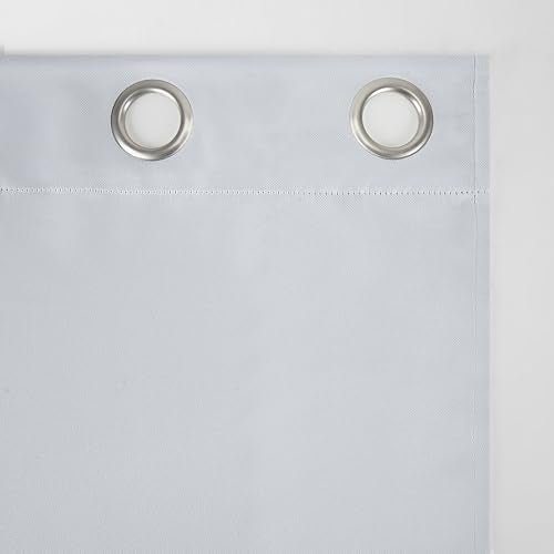 Sun Zero Easton Energy Saving Blackout Grommet Curtain Panel, Oyster White, 40" x 108"