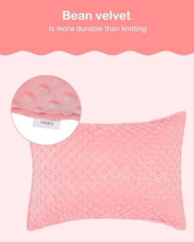 ALVABABY Toddler Pillowcase 2-Pack | Soft Bean Velvet Covers