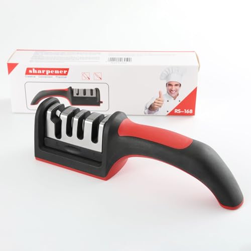 4-in-1 Professional Kitchen Knife and Scissor Sharpener - Tungsten & Ceramic