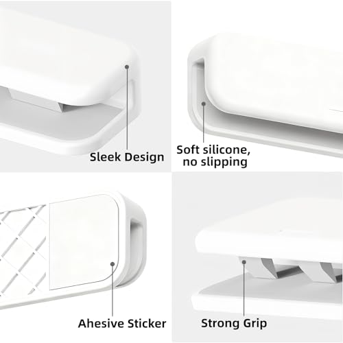 Wall-Mounted Toothpaste Holder - JM.JEEMI Adhesive Clips for Bathroom