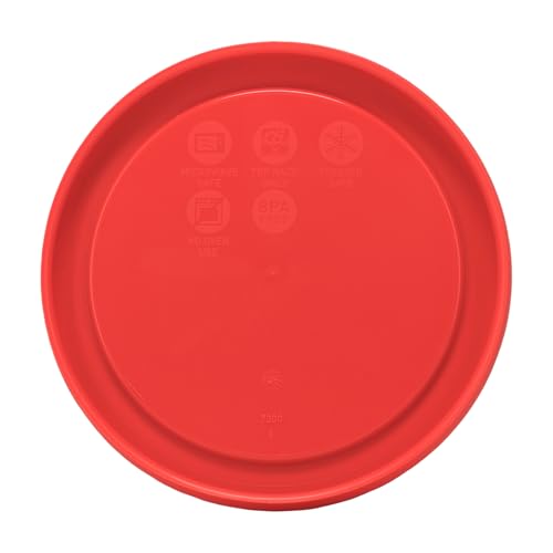 Pyrex 7200-PC 2-Cup Red Replacement Lids, BPA-Free Food Storage, 4-Pack