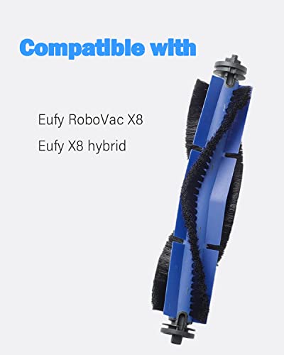 BBT BAMBOOST Roller Brushes for Eufy Robovac X8 - Black