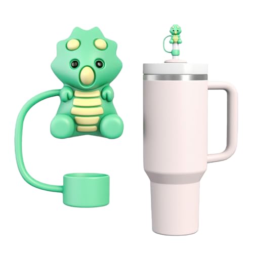 Triceratops Silicone Straw Cover for Stanley Cup 10mm Topper