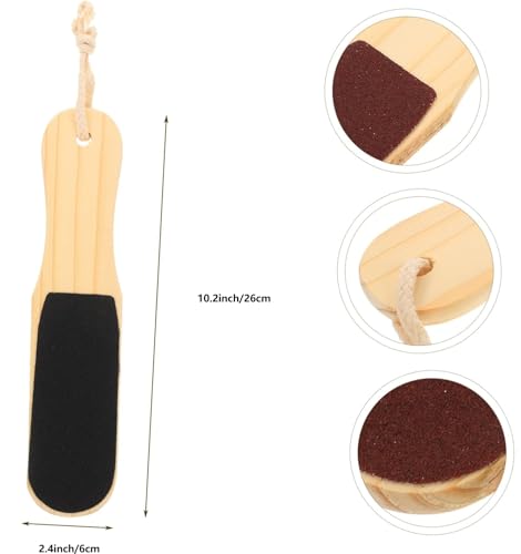 Wooden Foot Rasp and Callus Remover with Pumice Stone for Pedicure