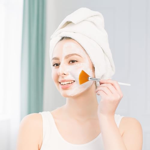 Giantree 4 Pcs Soft Facial Fan Mask Brushes - Makeup Applicator Tool Set