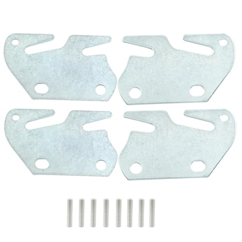 Hordion 4-Piece Wood Bed Rail Hook Plates - Heavy Duty Bed Frame Brackets