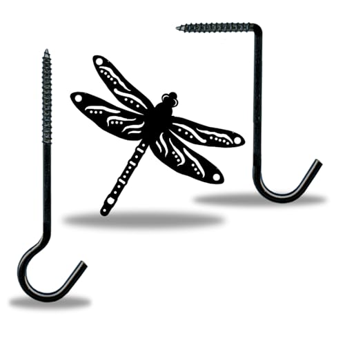 Pepperell Crafts Dragonfly Decor Hooks - Indoor/Outdoor Weather Resistant