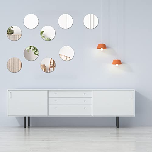 4 Inch Self-Adhesive Acrylic Mirror Tiles - Pack of 10 for Crafts & Decor