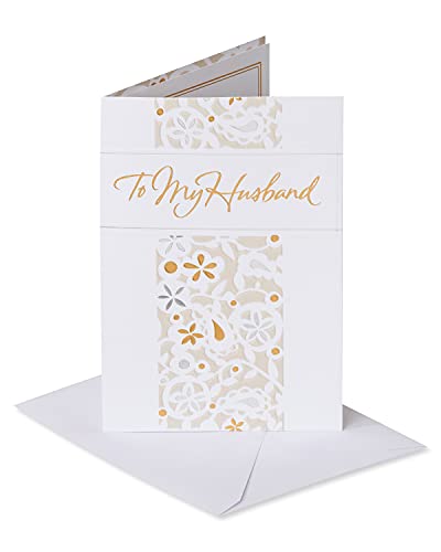 Anniversary Card for Husband - You're My Life with Silver Foil