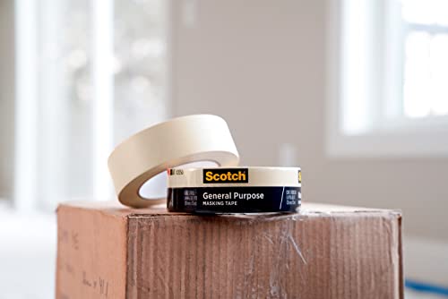 Scotch General Purpose Masking Tape, 1.41 Inches x 60 Yards, Tan