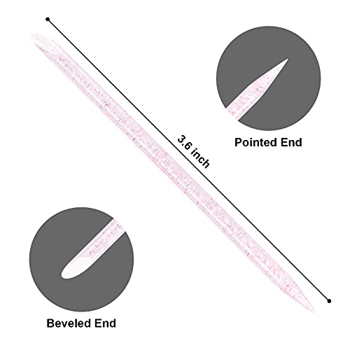 Vaincre Disposable Nail Cuticle Pushers 100PCS Bulk Pink Double Sided