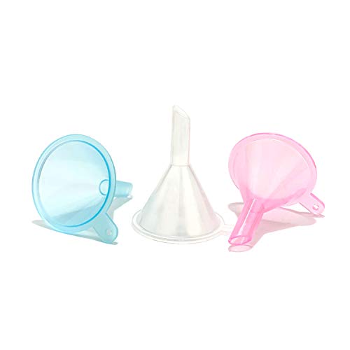 Avenoir Refillable Cosmetic Funnels for Lotion and Shampoo, 3 Colors