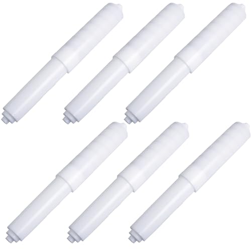 MEETOOT 6-Pack Spring Loaded Toilet Paper Holder Replacement Rods