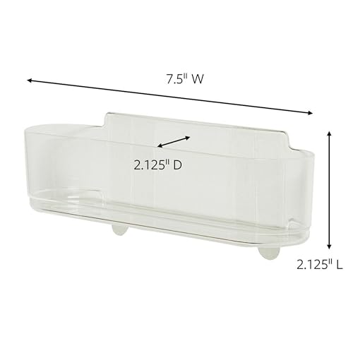 Command Clear Medium Caddy with 4 Clear Strips - Transparent