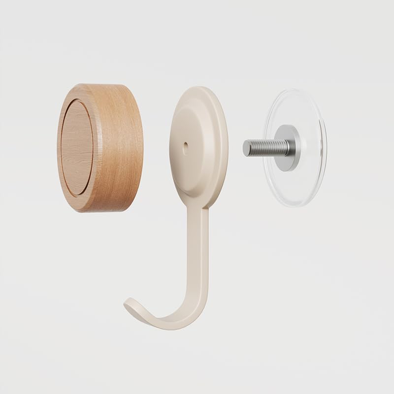 Wall-Mounted Soap Dish - Walnut & Stainless Steel Holder with Suction Cup