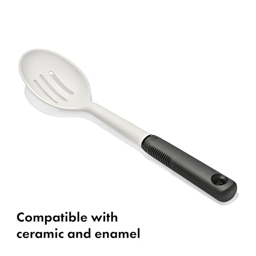 OXO Good Grips Nylon Slotted Spoon – Oat, Nonstick Safe Cooking Utensil