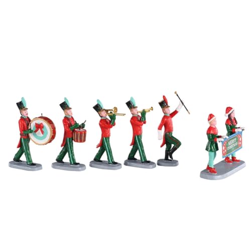 Lemax Christmas Village On Parade Set of 6 - Holiday Seasonal Decor