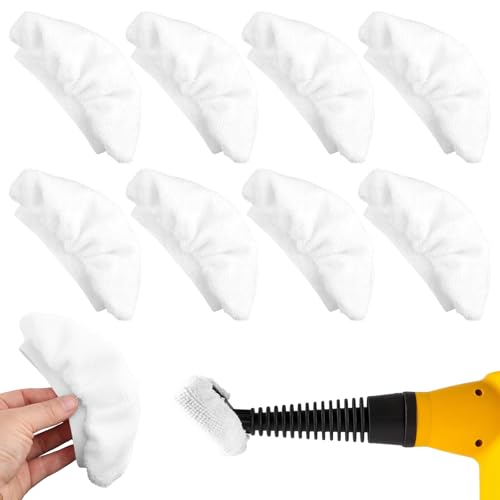 PineHaven 10-Pack Reusable Microfiber Cloths for Handheld Steam Cleaners
