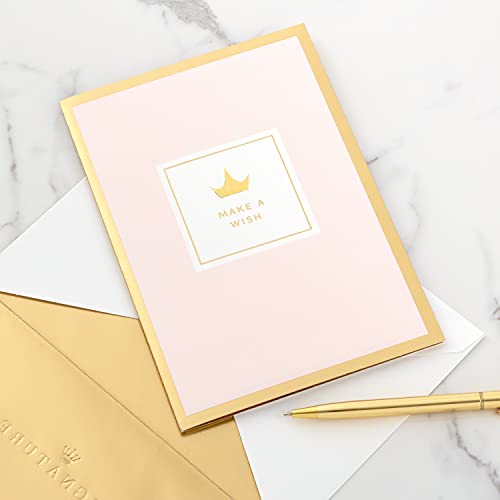 Hallmark Signature Disney Princess Pop Up Birthday Card - Make A Wish, Happy Birthday Princess, Kids Card, 5x7.2 inches
