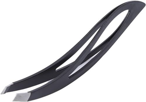 BWESOO Black Precision Eyebrow Tweezer Set for Hair Removal