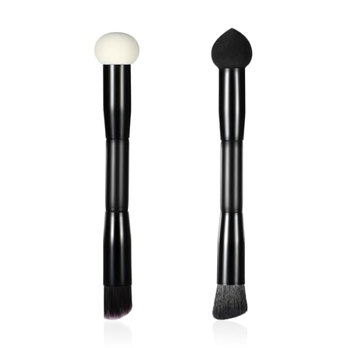 Qianyu Dual-Ended Hairline Powder Brush 2-in-1 Root Touch Up Sponge Tool