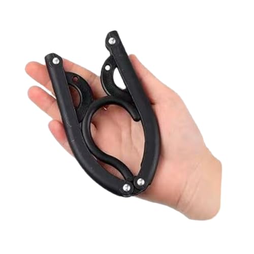 Foldable Travel Hangers - 10 Pack Black Portable Clothes Hangers for Camping & Cruise