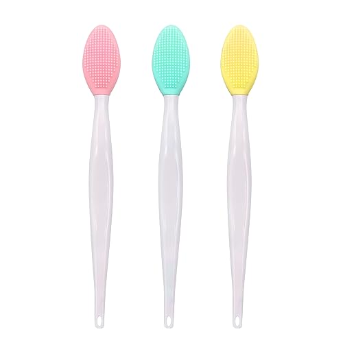 Silicone Lip Scrub Brush 3-Pack - Exfoliating Lip Tool