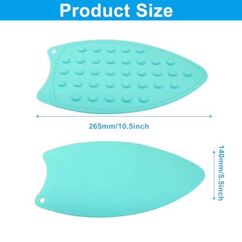 Heat-Resistant Silicone Iron Rest Pads - 2 Pcs Green
