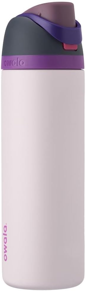 Owala FreeSip Insulated Stainless Steel Water Bottle - 24 oz BPA-Free with Straw | Dreamy Field Design for Sports & Travel