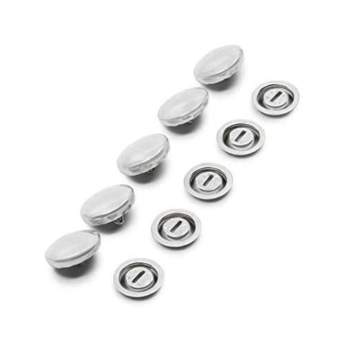 Dritz Half Ball Cover Buttons Size 18 - 7/16 Inch, 5 Sets