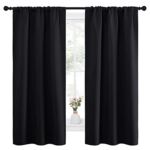 NICETOWN Blackout Curtains for Kitchen - 34"W x 63"L, 2 Panels