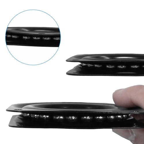 2-Pack 3-Inch Lazy Susan Turntables - Heavy-Duty Steel Rotating Tray