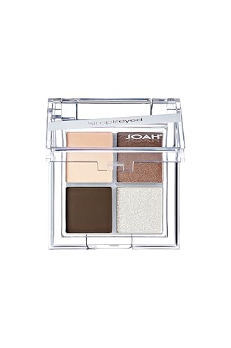 JOAH Simplifeyed Quad Eyeshadow Palette – Matte & Shimmer Finishes