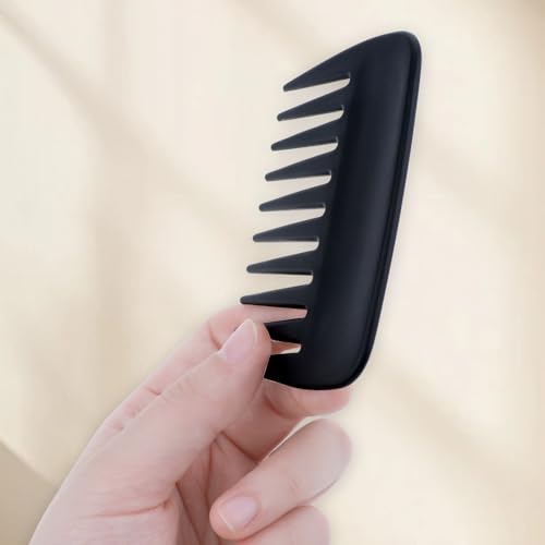 Wide Tooth Hair Detangling Palm Comb Set, 2 Pieces Mini Travel Anti-Static