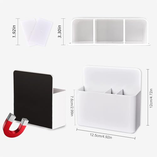 White Magnetic Toothbrush Holder for Cruise Travel - Portable & Durable