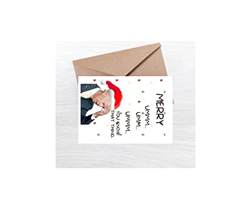 Funny Biden Holiday Card for Christmas and New Year - Hilarious Greeting Card for Him and Her