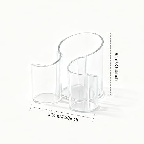 Cotton Pad Holder - Multi-Compartment Organizer for Bathroom