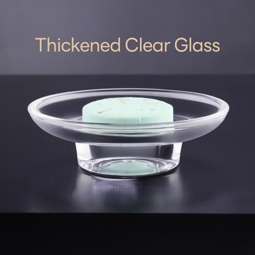 NiHome Glass Shower Steamer Holder - No-Clog Aromatherapy Tray